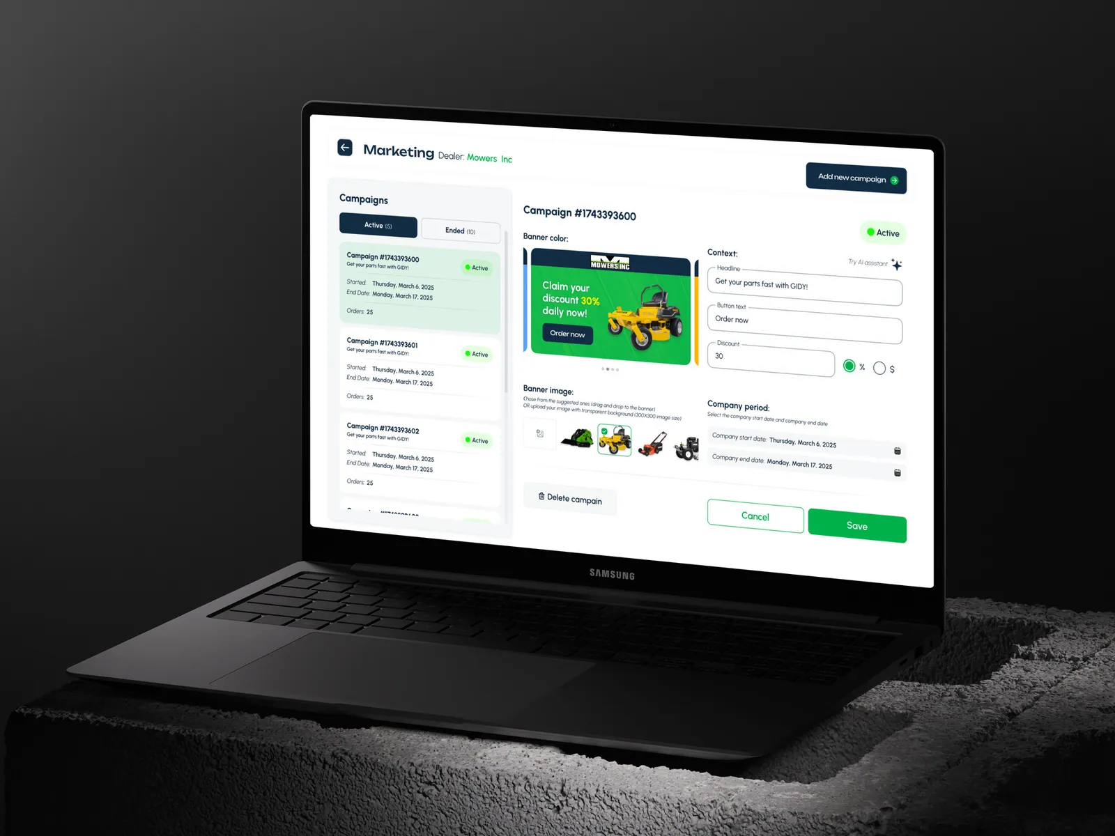 GIDY — B2B Delivery Platform for Outdoor Equipment screenshot 3